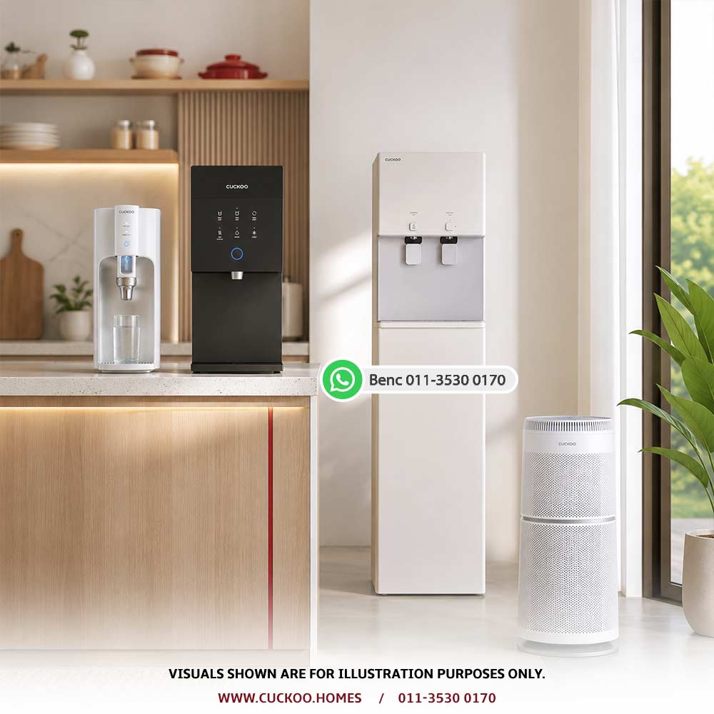 CUCKOO Pasir Gudang product enquiry guide for water purifier, air purifier, aircond and office pantry