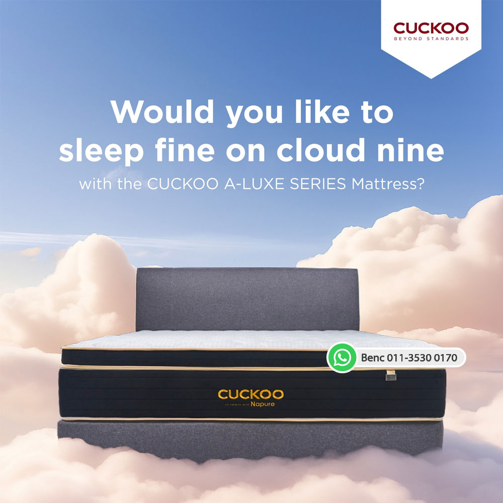 CUCKOO A-Luxe mattress Malaysia for bedroom comfort and sleep support