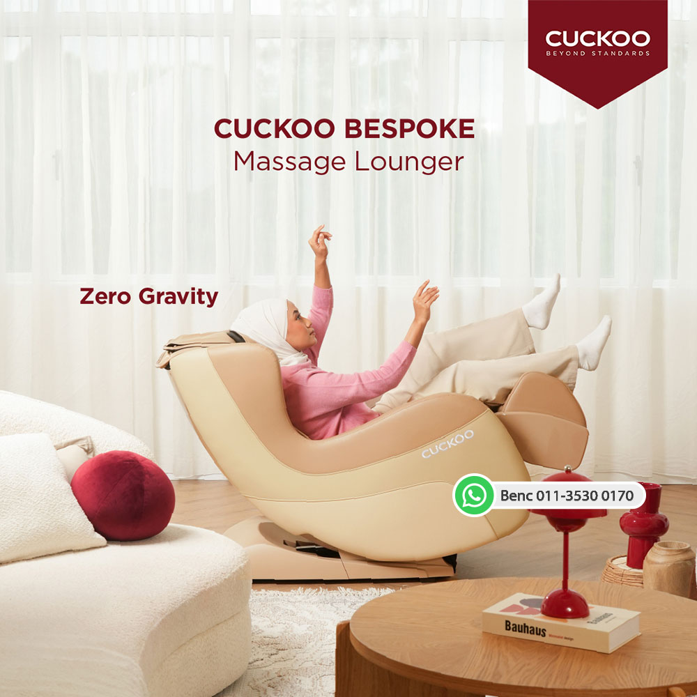 CUCKOO BESPOKE massage lounger Malaysia relaxation chair for home comfort