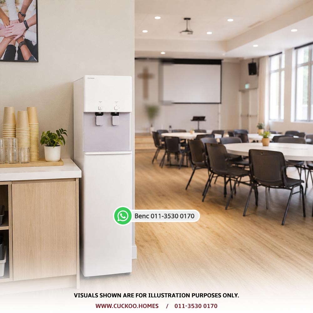 CUCKOO community organisation water dispenser Malaysia for church NGO association and event room use
