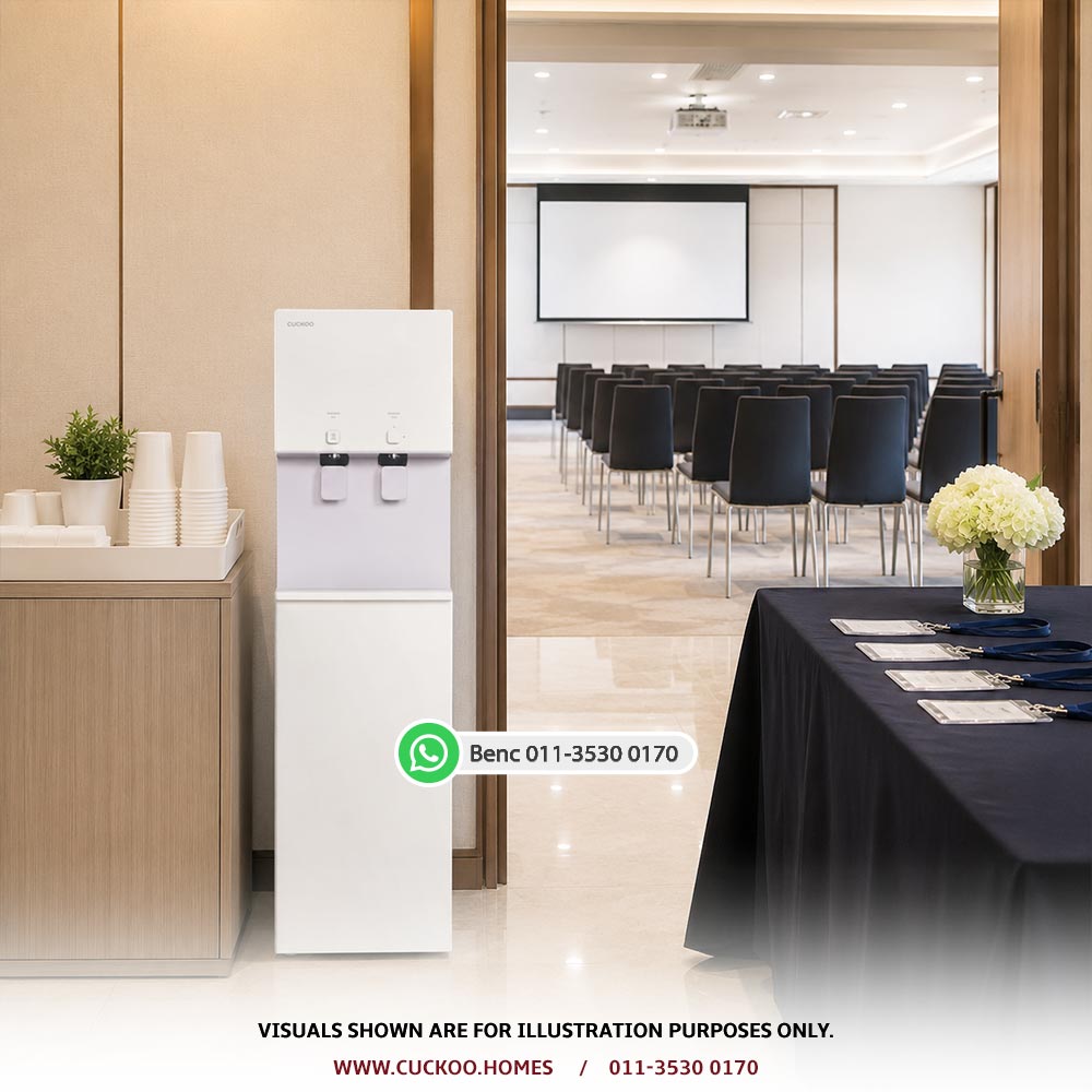 CUCKOO event space water dispenser Malaysia for seminar room and guest refreshment use