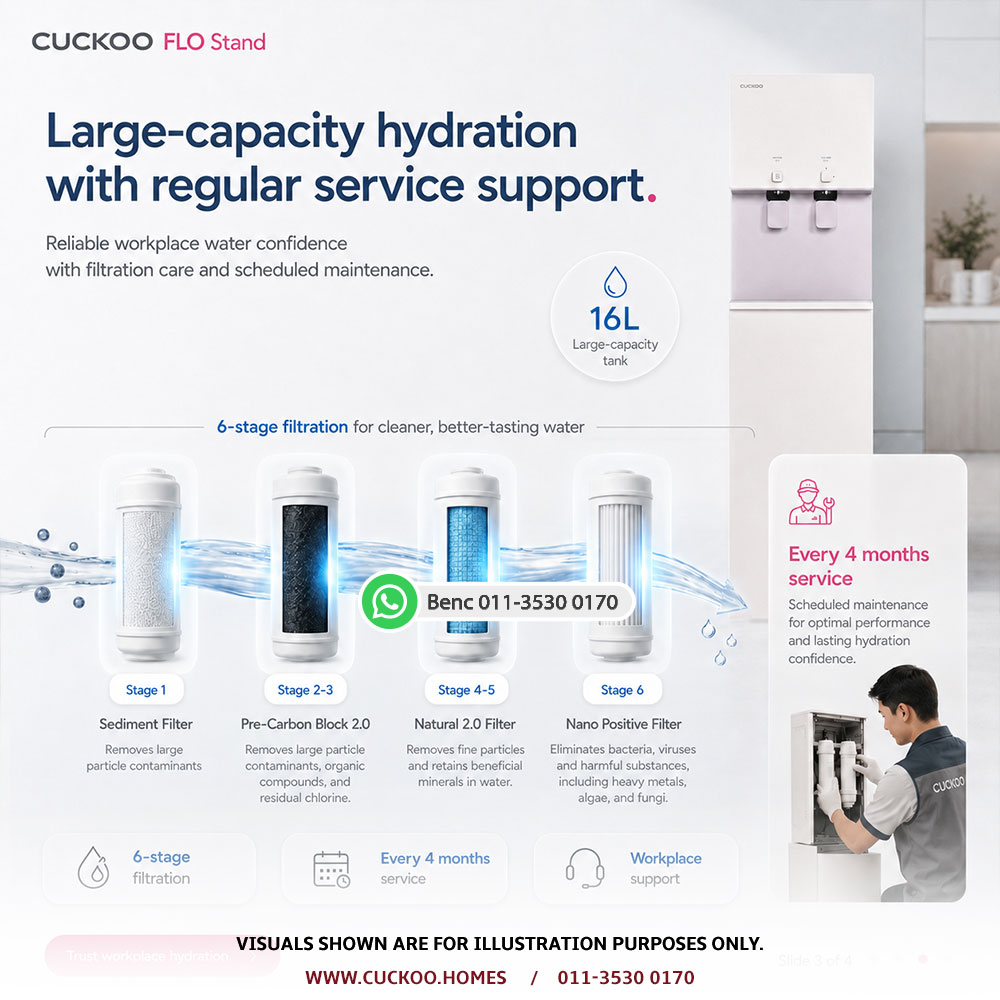 CUCKOO FLO Stand 6-stage filter system with workplace service support