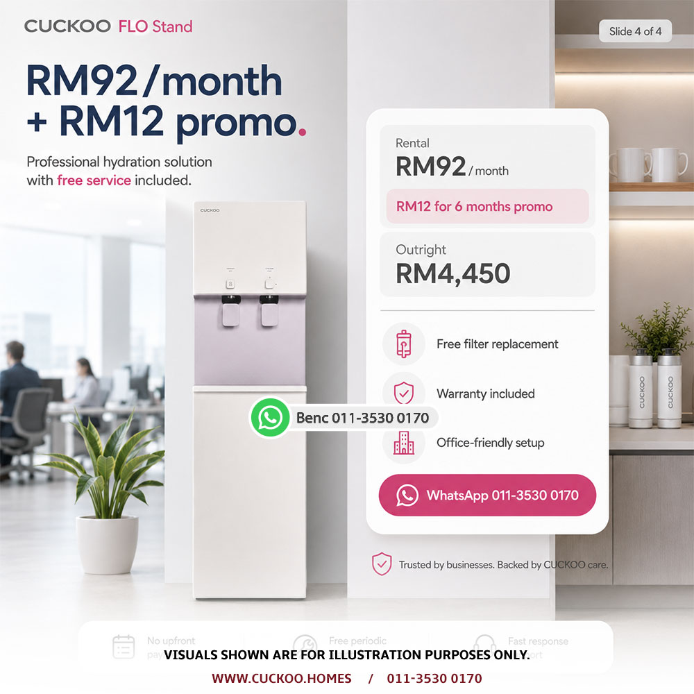 CUCKOO FLO Stand price promotion and Rental Plan in Malaysia