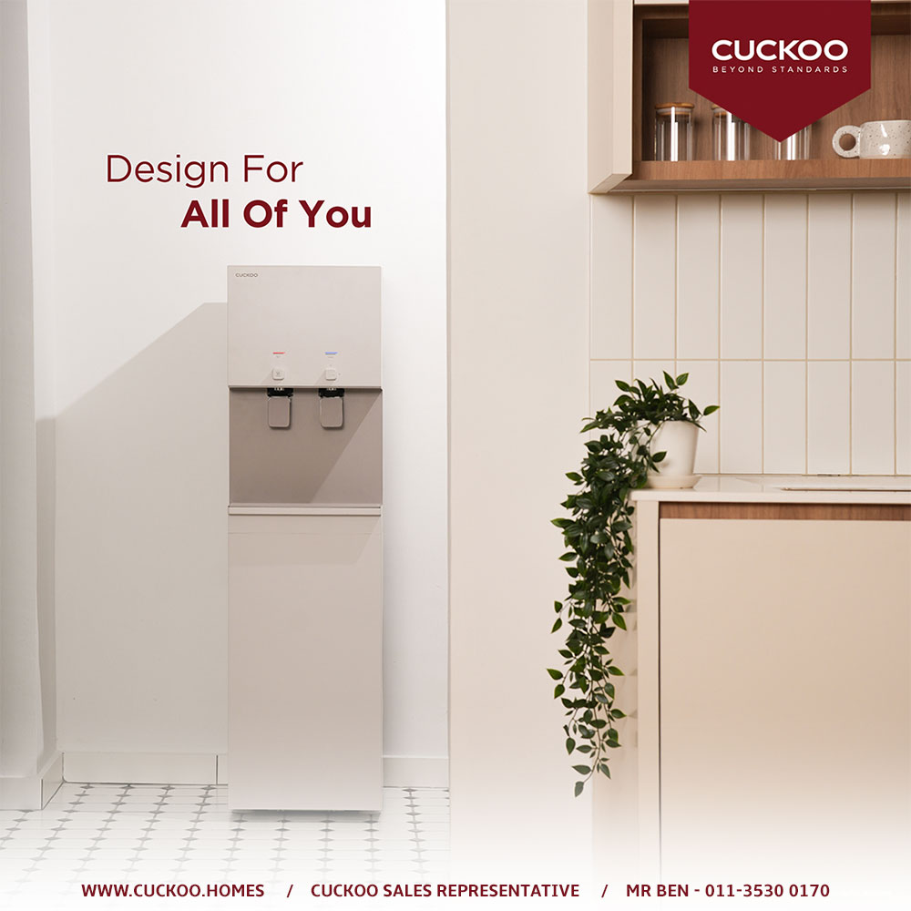 CUCKOO FLO Stand water purifier design for homes and workplaces