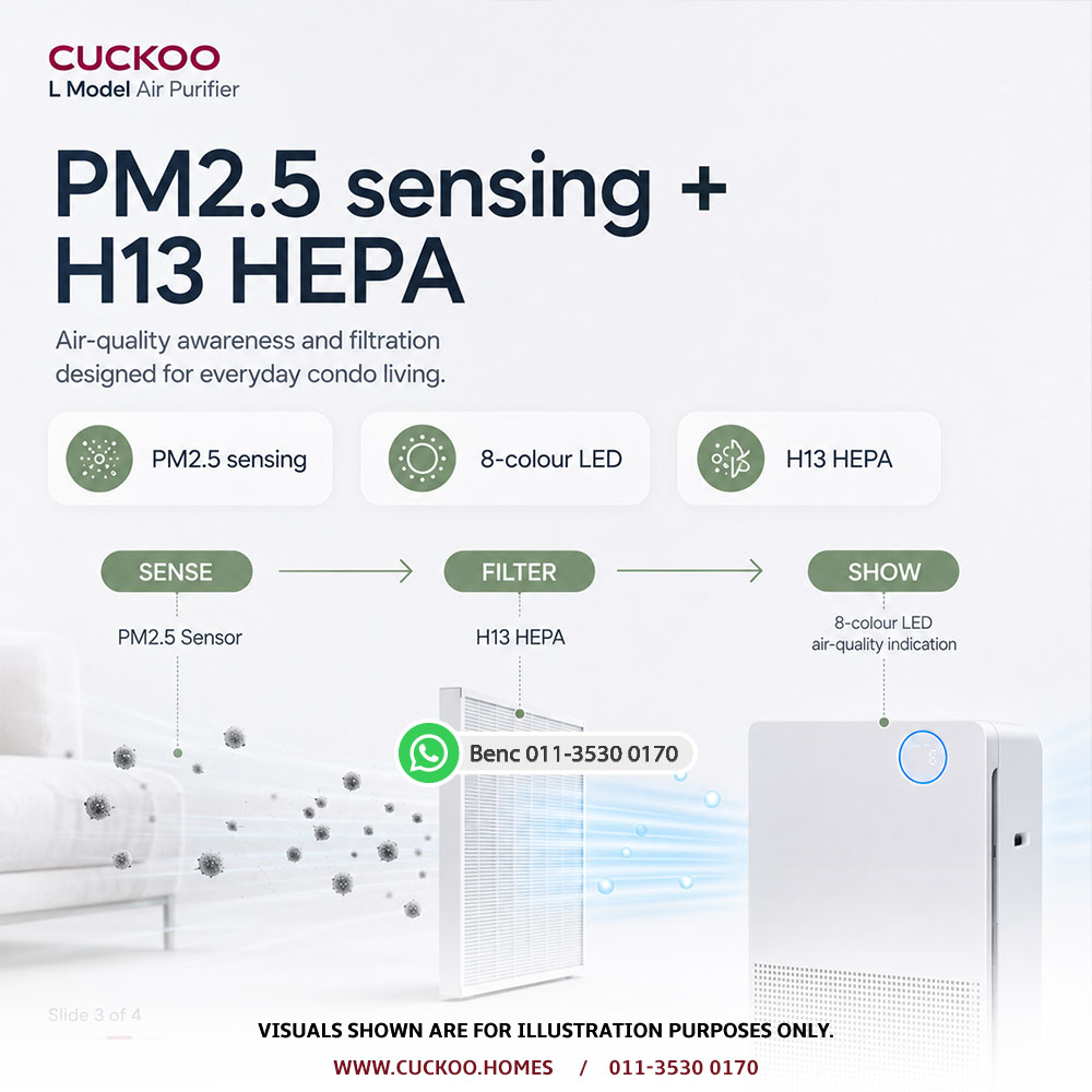 L Model PM2.5 and H13 HEPA features