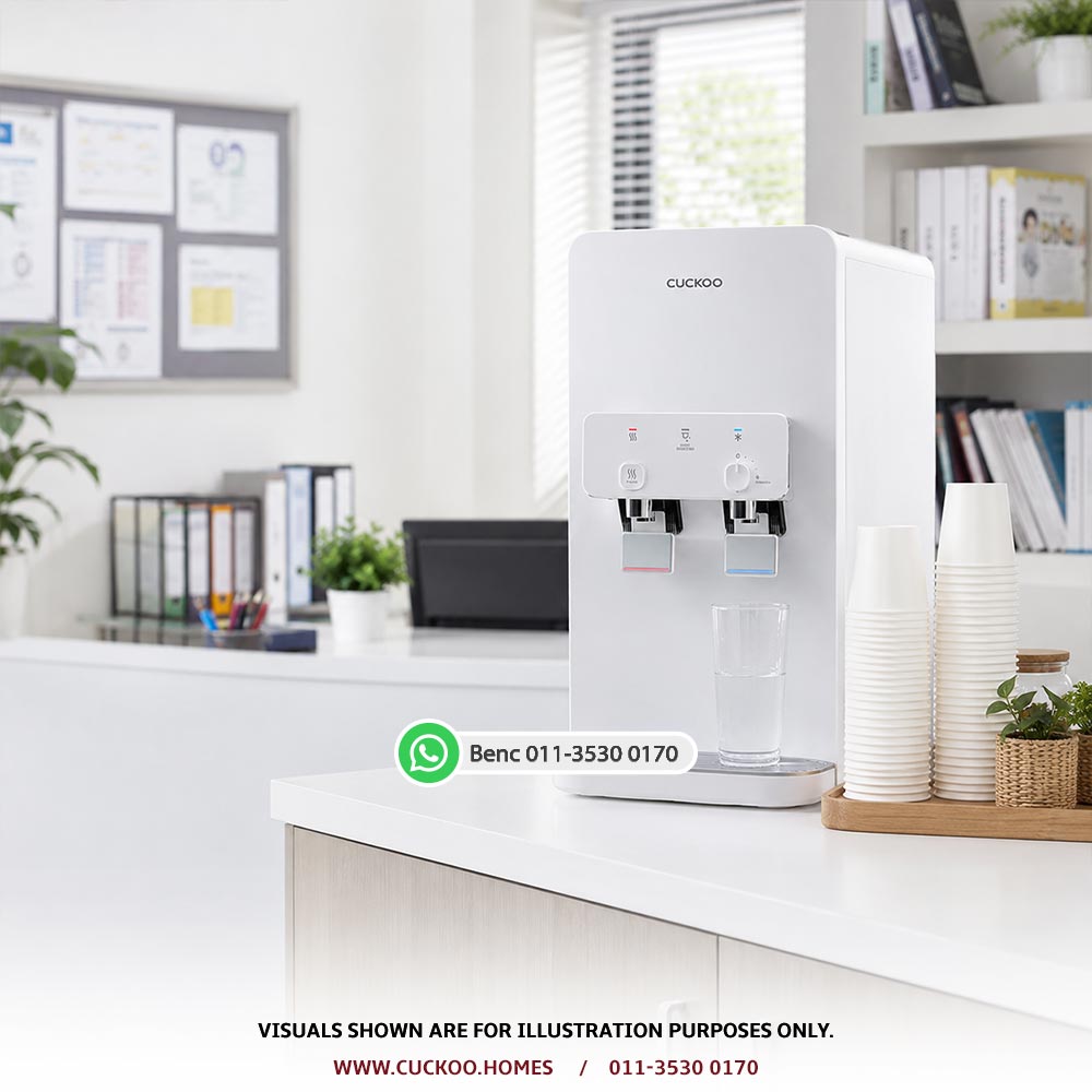 CUCKOO school water dispenser Malaysia for staff room and tuition centre pantry use