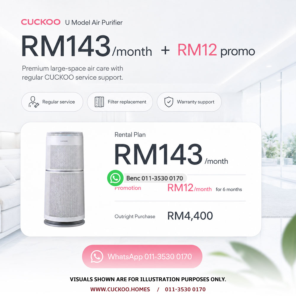 U Model RM143 monthly rental promotion