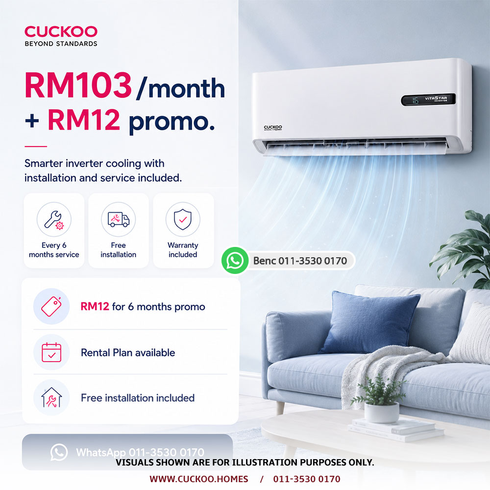 CUCKOO VITA 5TAR air conditioner price and promotion in Malaysia