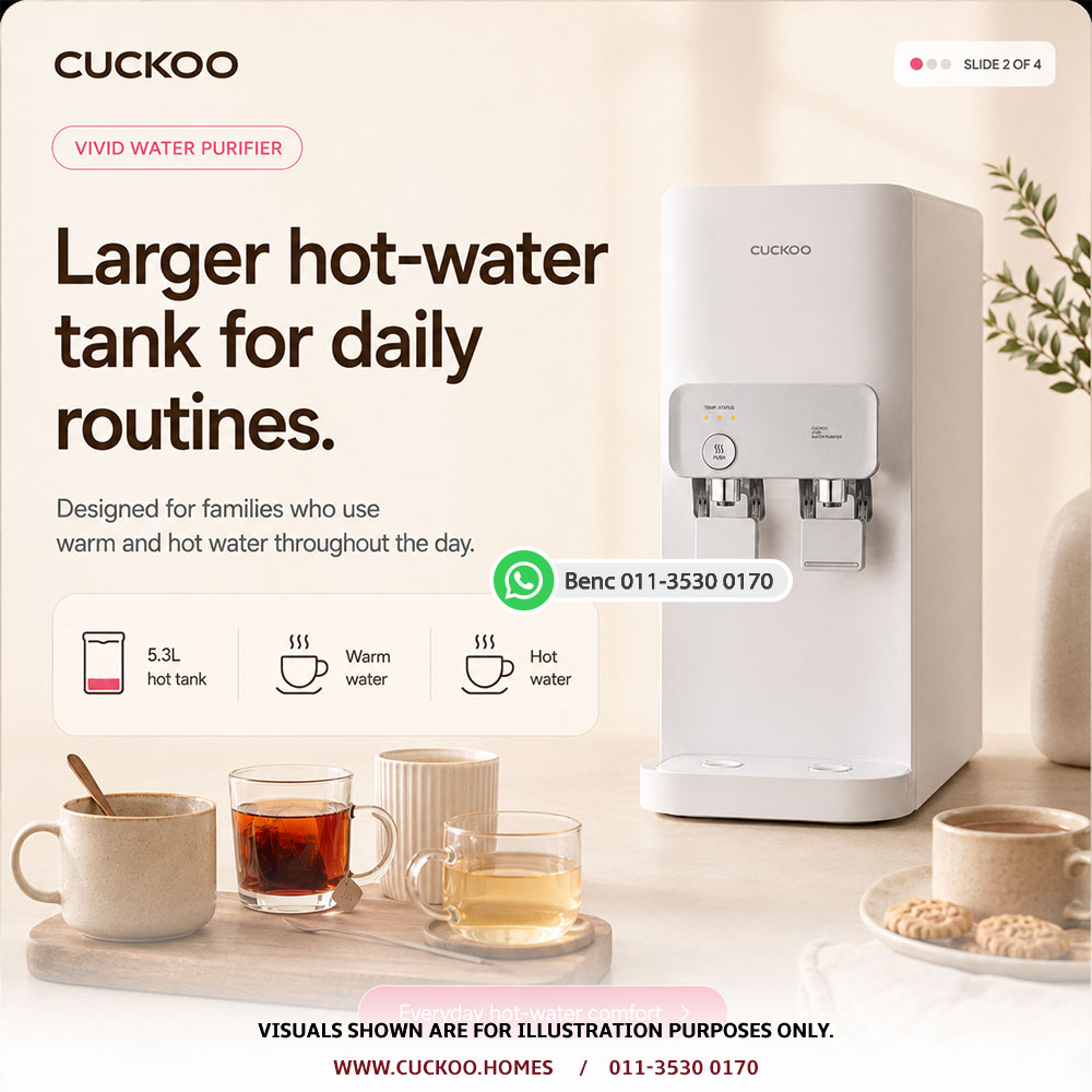 CUCKOO Vivid hot water tank for daily family drinks